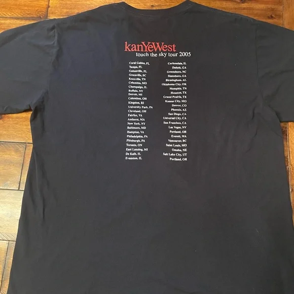 2005 Kanye west ‘Touch the sky’ tour vintage tee